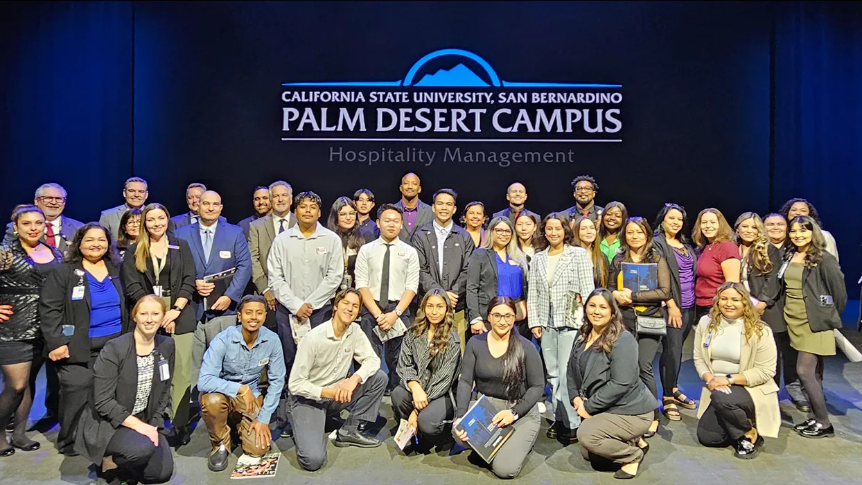 Students from CSUSB’s Palm Desert Campus and Jack H. Brown College of Business and Public Administration recently toured Yaamava’ Resort & Casino in Highland.
